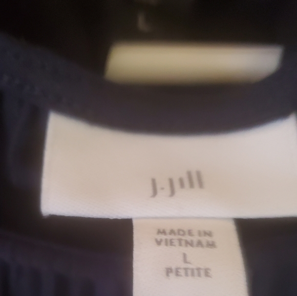 NWT J. Jill Navy Blue Top-to-Bottom Pleated Sleeveless Maxi Dress. - Picture 8 of 15